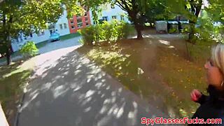 can you spot the real teen getting fucked outdoors on hidden cam?