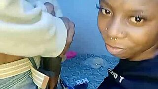 African teen 18+ gives me sloppy head cum on her face