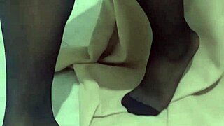 my mature mother-in-law has this panty fetish and we had lesbian sex in the kitchen with stockings and natural tits