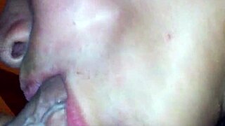 Teen gives reluctant blowjob