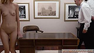 Big Booty MILF Screws Teen 18+ Caught Masturbating, Damn!