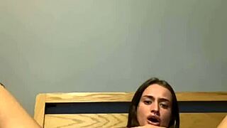 goth teen 18+ engages in solo play with ass and anal focus.