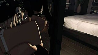 Mating season hits hard for two bunnys in rough group blowjob and creampie action.