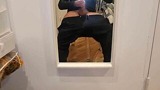 hey, look at my huge cock and ass playing on this transparent chair