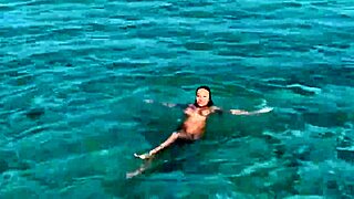 Sexy Monika Fox Swims Naked In Pool And Sea In Hot Country