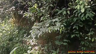 Sex addicted wife craves hardcore fucking by the stream