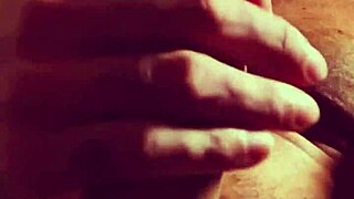 I'm warming up my big cock alone before the girl gets home from work, masturbating with handjob for huge cum