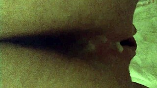 Husband enjoys wife's naughty ass in retro film