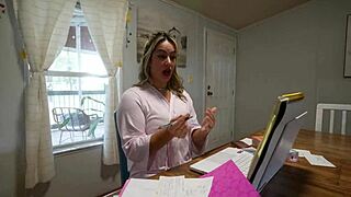 my hot step-mom grinds on my cock for her kinky video content