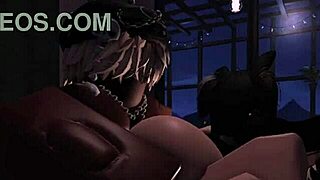 Mating season hits hard for two bunnys in rough group blowjob and creampie action.