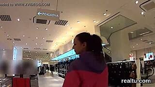 Flawless czech teen 18+ie was teased in the supermarket and drilled in pov 😍