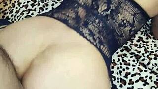 Graceful elegant milf rides cock in homemade anal and pussy sex scene.