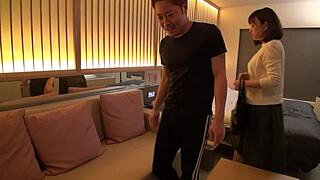 treasure clip of a stunning busty japanese milf showing off her curves