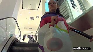 Flawless czech teen 18+ie was teased in the supermarket and drilled in pov 😍