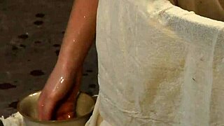 blonde slave with beautiful body submits in the bath!