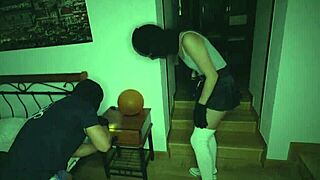 Damn, Latino Couple Sneaks In and Bangs Hard!