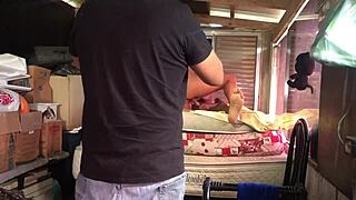 Behind Cameras, Cuckold Films Latina Milf with Big Cock. Petite 18+ Gets Oral and Toys.