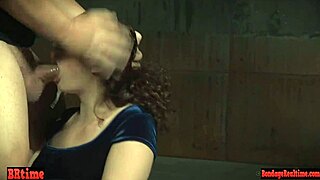 dickloving sub gets throatfucked sloppy in bondage 😈