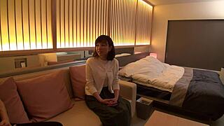 treasure clip of a stunning busty japanese milf showing off her curves