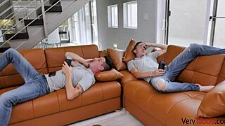 You suck her mouth, I'll fuck her pussy, stepsis 😏