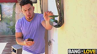 Spying on Hottie Cecilia Lion Pays Off with Wild Action