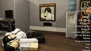 Rough doggystyle sex with big cock in office POV scene