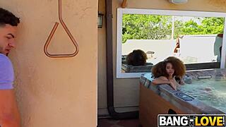 Spying on Hottie Cecilia Lion Pays Off with Wild Action