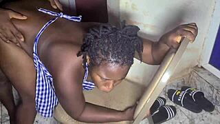 Can Mature Nanny Handle Monster Cock Creampie Over Bent Desk?