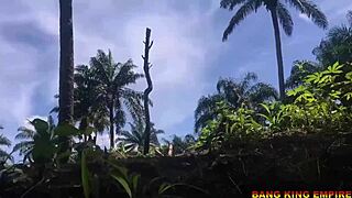 Sex addicted wife craves hardcore fucking by the stream