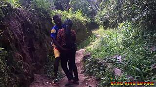 Sex addicted wife craves hardcore fucking by the stream