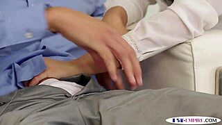 Blindfolded Bisexual Jock Receives Blowjob Before Anal Assfucking in Group Setting