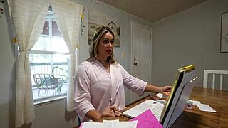 my hot step-mom grinds on my cock for her kinky video content