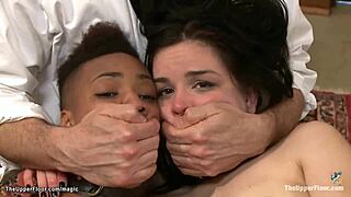 rough fucking those bound interracial slaves in bdsm submission