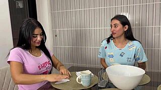 I caught my friend sucking my stepbrother's dick, then I fucked her friend.