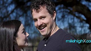 Wow, petite teen helps with that horizontal cock survey!