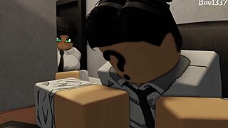 Rough doggystyle sex with big cock in office POV scene