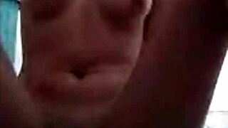 Filipina in shower, bating on vc, her small tits look so hot, damn!