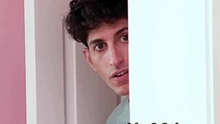 Asian roommates perform sloppy deepthroat blowjob with buttplug for cam show