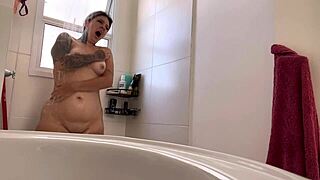 I caught my neighbor watching me bathe on my period and masturbate