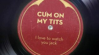 Hey, cum on my tits, then watch me play with my dildo!