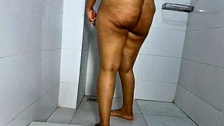 Squirting and getting messy in the shower, dripping with creampie pleasure.