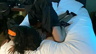 Cheerleader Rides Big Black Cock