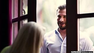 Blonde Forced to Fuck Guy to Avoid Exposure Scandal