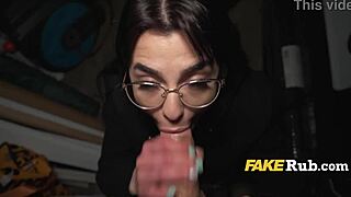 20-year-old hooker cast for suggestive sexy time with cowgirl riding and blowjob.