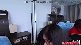 Chris Tang, the big-ass slut, gets her tits blasted hard.