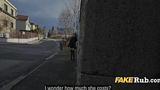 20-year-old hooker cast for suggestive sexy time with cowgirl riding and blowjob.