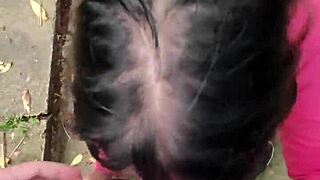 Outdoor creampie for horny filipina we almost got caught