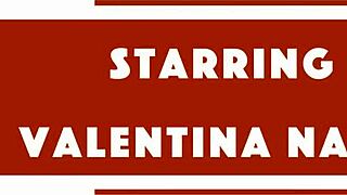 valentina nappi smoking cigarette - sexy italian girl with red lipstick prepares for blowjob & handjob