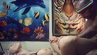 Behind the Scenes, Candice Cumm Takes Italian Pound Machine. Glasses Cam Captures Sexy Passion!