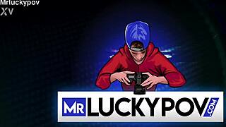 busty little 18+ puck is a cum slut getting deepthroat blowjob in lingerie, bent over for doggy creampie